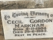 13 Cecil Gordon Markham d.1983
